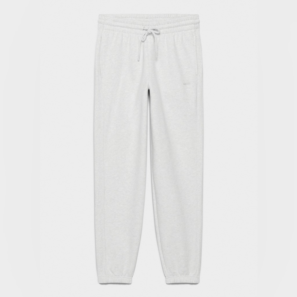 Aritzia TNA Cozy AF Fleece White Sweatpants Sz Small